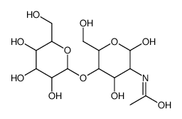 N-[(3R,4R,5R,6R)-2,4-dihydroxy-6-(hydroxymethyl)-5-[(2S,3R,4S,5R,6R)-3,4,5-trihydroxy-6-(hydroxymethyl)oxan-2-yl]oxyoxan-3-yl]acetamide结构式