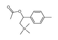 1-(p-methylphenyl)-2-trimethylsilylethyl acetate结构式