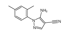 5-氨基-1-(2,4-二甲基苯基)-1H-吡唑-4-甲腈结构式