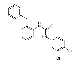 Urea, N-(3,4-dichlorophenyl)-N'-[2-(phenylmethyl)phenyl]结构式