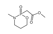 (3-Methyl-2-oxo-2λ5-[1,3,2]oxazaphosphinan-2-yl)-acetic acid methyl ester Structure