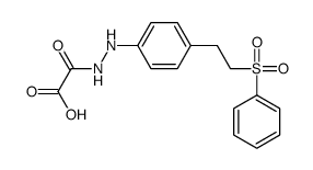 2-[2-[4-[2-(benzenesulfonyl)ethyl]phenyl]hydrazinyl]-2-oxoacetic acid Structure