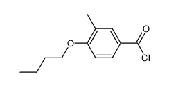 4-butoxy-3-methyl-benzoyl chloride Structure
