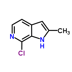 7-Chloro-2-methyl-1H-pyrrolo[2,3-c]pyridine Structure