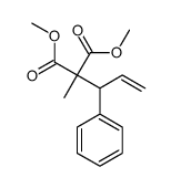 dimethyl 2-methyl-2-(1-phenylprop-2-enyl)propanedioate结构式