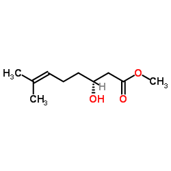 Methyl (3R)-3-hydroxy-7-methyl-6-octenoate Structure