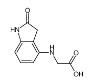 N-(2-oxo-2,3-dihydro-1H-indol-4-yl)glycine结构式