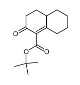 2-Oxo-2,3,4,4a,5,6,7,8-octahydro-naphthalene-1-carboxylic acid tert-butyl ester Structure