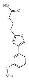 4-[3-(3-甲氧基苯基)-1,2,4-噁二唑-5-基]丁酸结构式