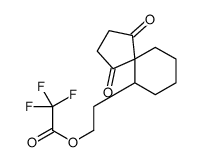 2-(1,4-dioxospiro[4.5]decan-10-yl)ethyl 2,2,2-trifluoroacetate Structure