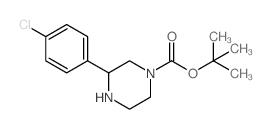 3-(4-氯苯基)哌嗪-1-甲酸叔丁酯结构式