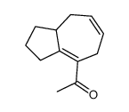 1-(1,2,3,5,8,8a-hexahydroazulen-4-yl)ethanone结构式
