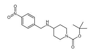 4-(4-硝基-苄基氨基)-哌啶-1-羧酸叔丁酯结构式