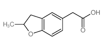 (2-METHYL-2,3-DIHYDRO-BENZOFURAN-5-YL)-ACETIC ACID结构式