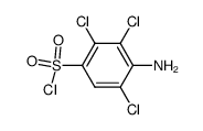 4-Amino-2.3.5-trichlor-phenyl-sulfonsaeure-chlorid结构式