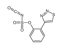 [2-(thiadiazol-4-yl)phenyl] N-(oxomethylidene)sulfamate Structure