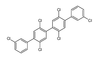 1,4-dichloro-2-(3-chlorophenyl)-5-[2,5-dichloro-4-(3-chlorophenyl)phenyl]benzene Structure