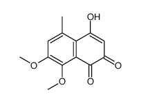 4-hydroxy-7,8-dimethoxy-5-methylnaphthalene-1,2-dione Structure