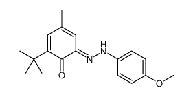 2-tert-butyl-6-[(4-methoxyphenyl)hydrazinylidene]-4-methylcyclohexa-2,4-dien-1-one Structure