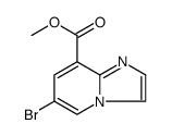 6-溴咪唑并[1,2-a]吡啶-8-甲酸甲酯结构式