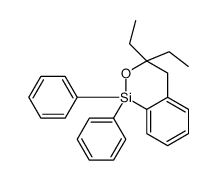 3,3-diethyl-1,1-diphenyl-4H-2,1-benzoxasiline结构式