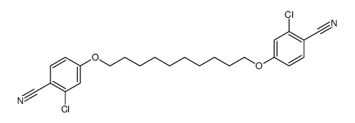 2-chloro-4-[10-(3-chloro-4-cyanophenoxy)decoxy]benzonitrile Structure