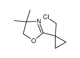 2-[1-(chloromethyl)cyclopropyl]-4,4-dimethyl-5H-1,3-oxazole Structure