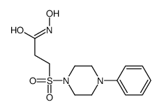 N-hydroxy-3-(4-phenylpiperazin-1-yl)sulfonylpropanamide结构式