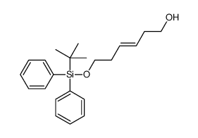6-[tert-butyl(diphenyl)silyl]oxyhex-3-en-1-ol结构式