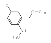 4-氯-2-甲氧基甲基-N-甲基苯胺结构式