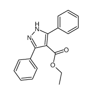 3,5-diphenyl-1H-pyrazole-4-carboxylic acid ethyl ester Structure