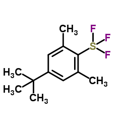 4-叔丁基-2,6-二甲基苯基三氟化硫结构式