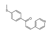 1-(4-methylsulfanylphenyl)-3-pyridin-4-ylprop-2-en-1-one结构式