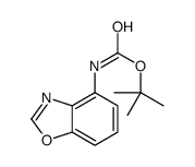 tert-butyl N-(1,3-benzoxazol-4-yl)carbamate结构式