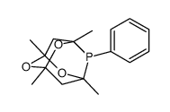 1,3,5,7-Tetramethyl-6-phenyl-2,4,8-trioxa-6-phosphaadamantan Structure