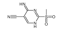 4-amino-2-methylsulfonylpyrimidine-5-carbonitrile Structure