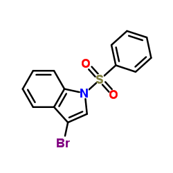 3-Bromo-1-(phenylsulfonyl)indole Structure