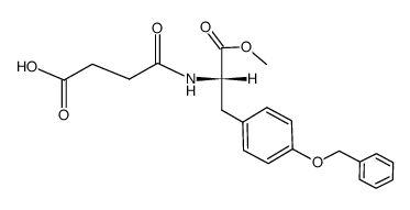 N-<3-Carboxy-propionyl>-O-benzyl-L-tyrosin-methylester Structure