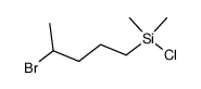 (4-Brom-pentyl)chlordimethylsilan Structure