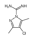 4-chloro-3,5-dimethyl-pyrazole-1-carbonimidic acid amide结构式