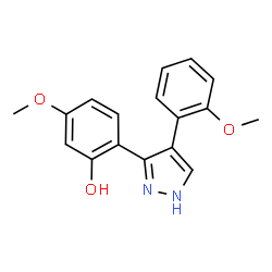 5-Methoxy-2-[4-(2-methoxyphenyl)-1H-pyrazol-3-yl]phenol Structure