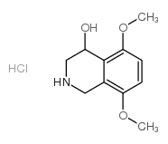 5,8-dimethoxy-1,2,3,4-tetrahydroisoquinolin-4-ol,hydrochloride Structure