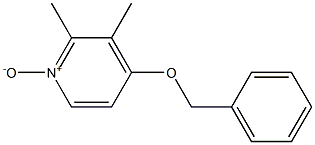 2,3-二甲基-4-苯甲氧基吡啶氮氧化物结构式