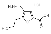 4-Aminomethyl-5-propyl-furan-2-carboxylic acid hydrochloride Structure