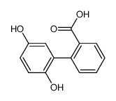 2',5'-dihydroxy-biphenyl-2-carboxylic acid Structure