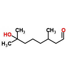 7-Hydroxy-3,7-dimethyloctanal Structure