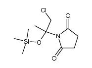 1-(1-chloro-2-((trimethylsilyl)oxy)propan-2-yl)pyrrolidine-2,5-dione结构式