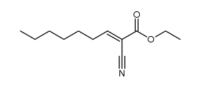 2-cyano-non-2-enoic acid ethyl ester Structure