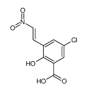 5-chloro-2-hydroxy-3-(2-nitroethenyl)benzoic acid结构式