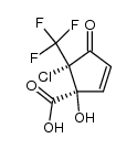 5-chloro-1-hydroxy-4-oxo-5-trifluoromethylcyclopent-2-ene-carboxylic acid Structure